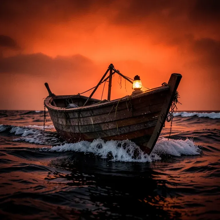 The lifeboats came