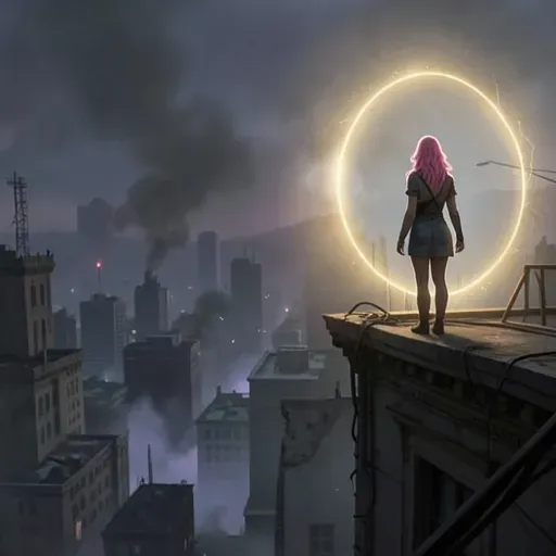 Pink Hair Gothic Slut