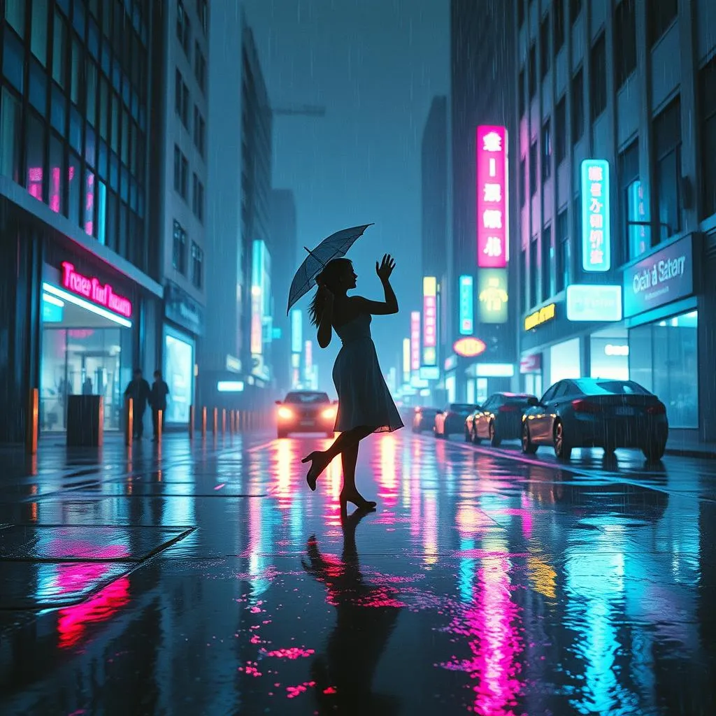 Tanzen im Regen