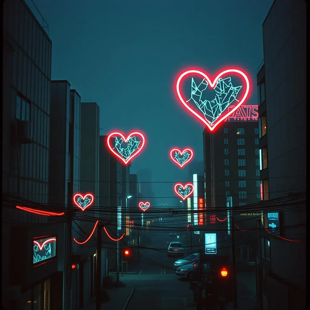 Neon Shadows of Love