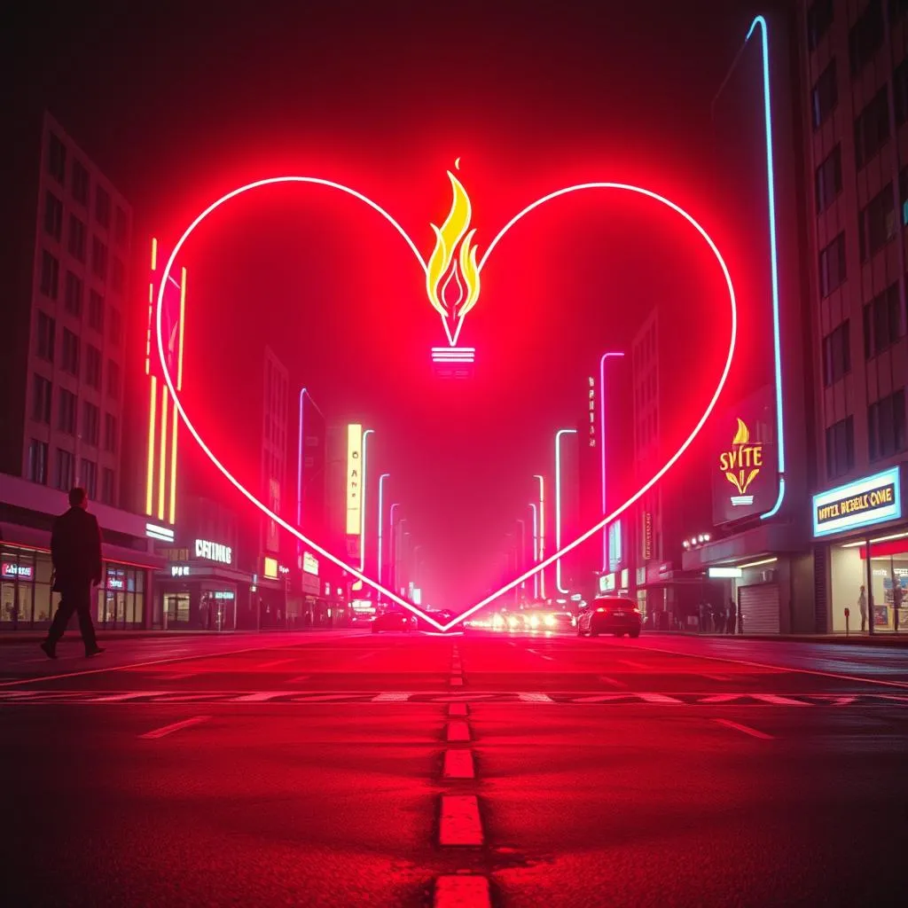 fire in the dark