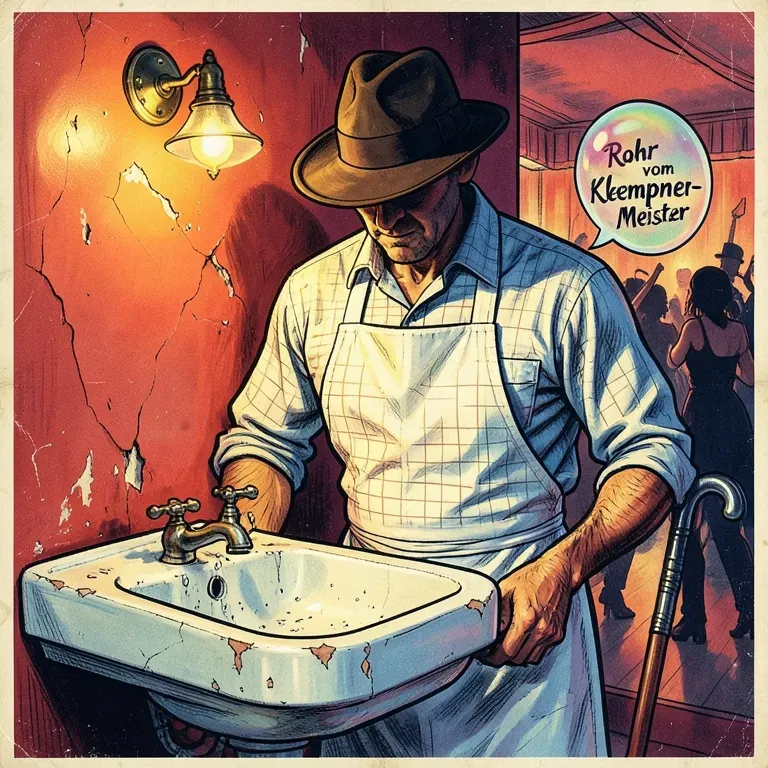 Das Rohr vom Klempner-Meister