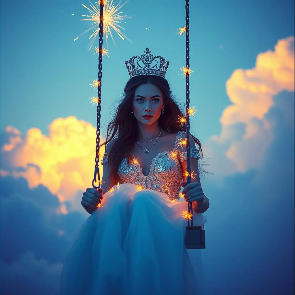 Blue Eyed Beauty Queen