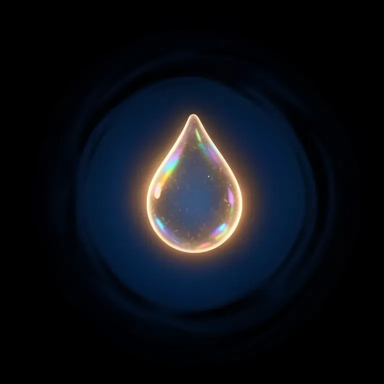 A droplet of light