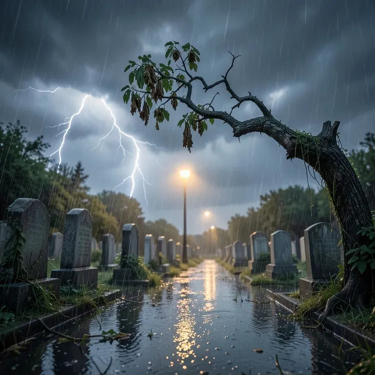 Rain on my grave