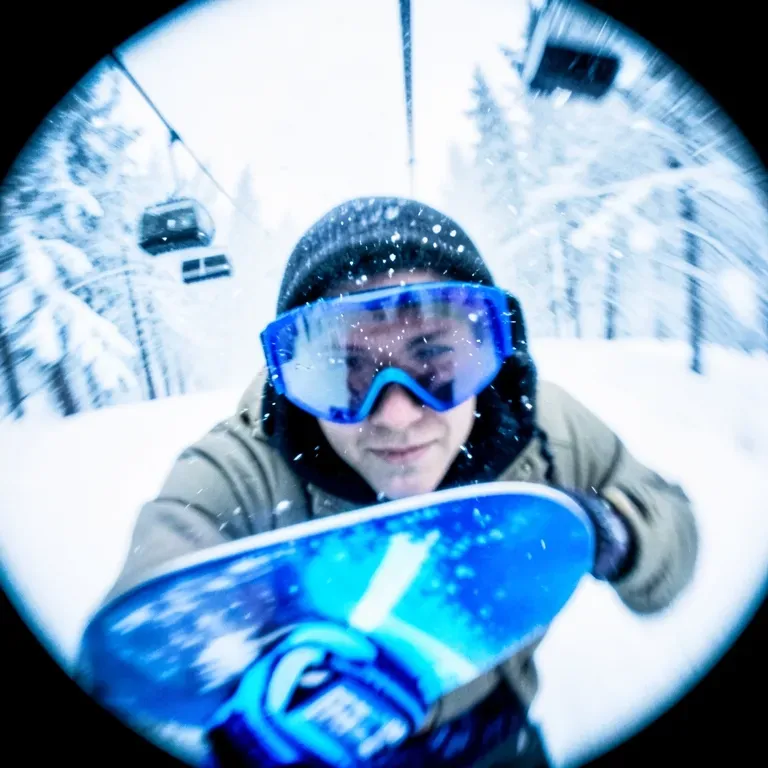 Snowboarding Blizzard
