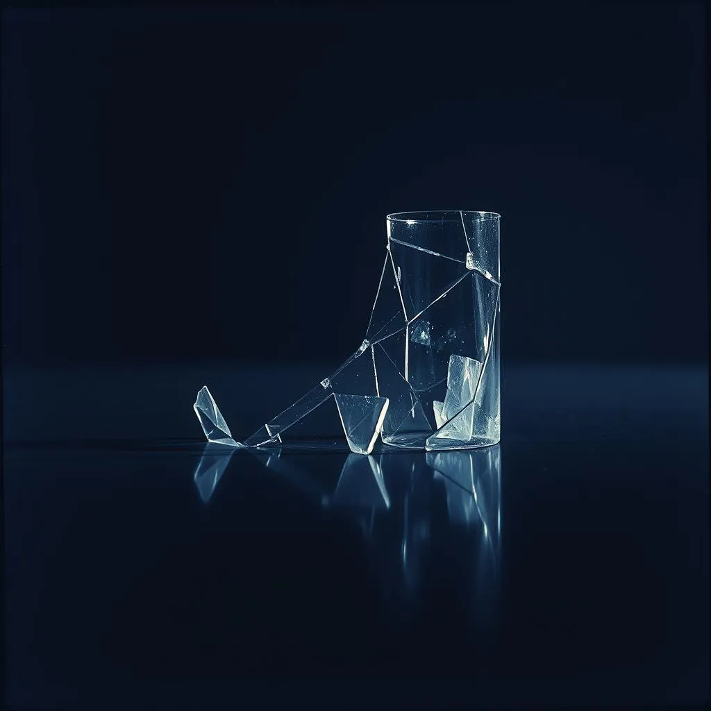 Broken on the floor