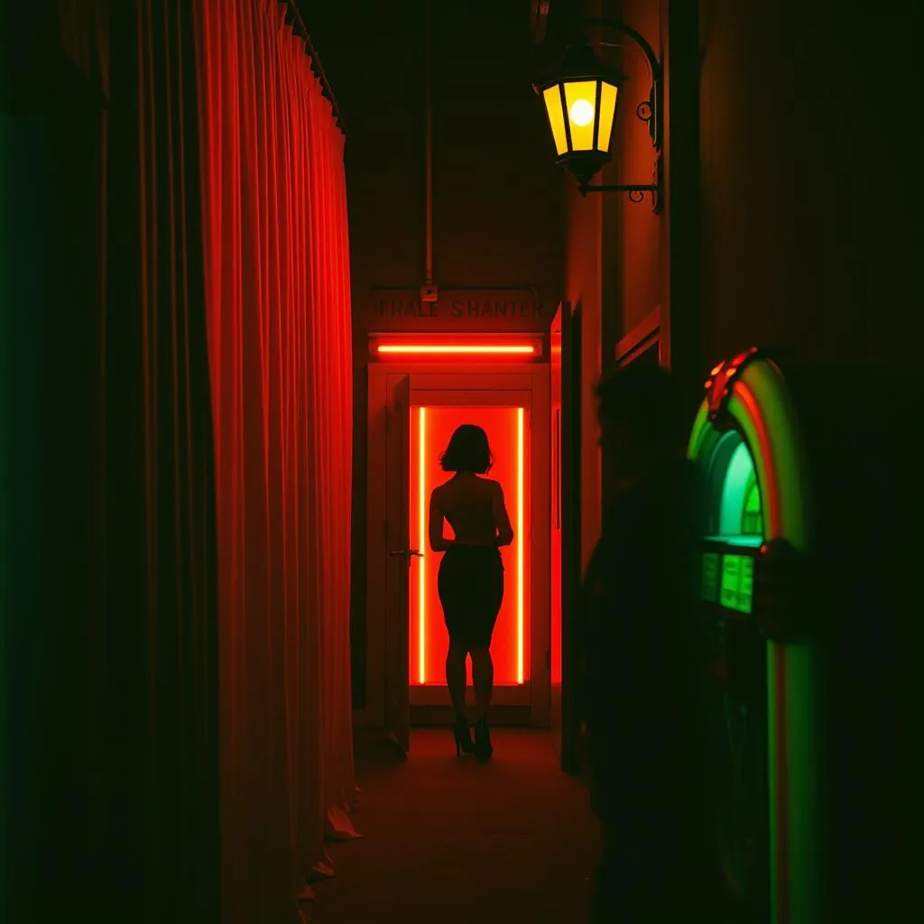 Hinter dem seidenen Vorhang