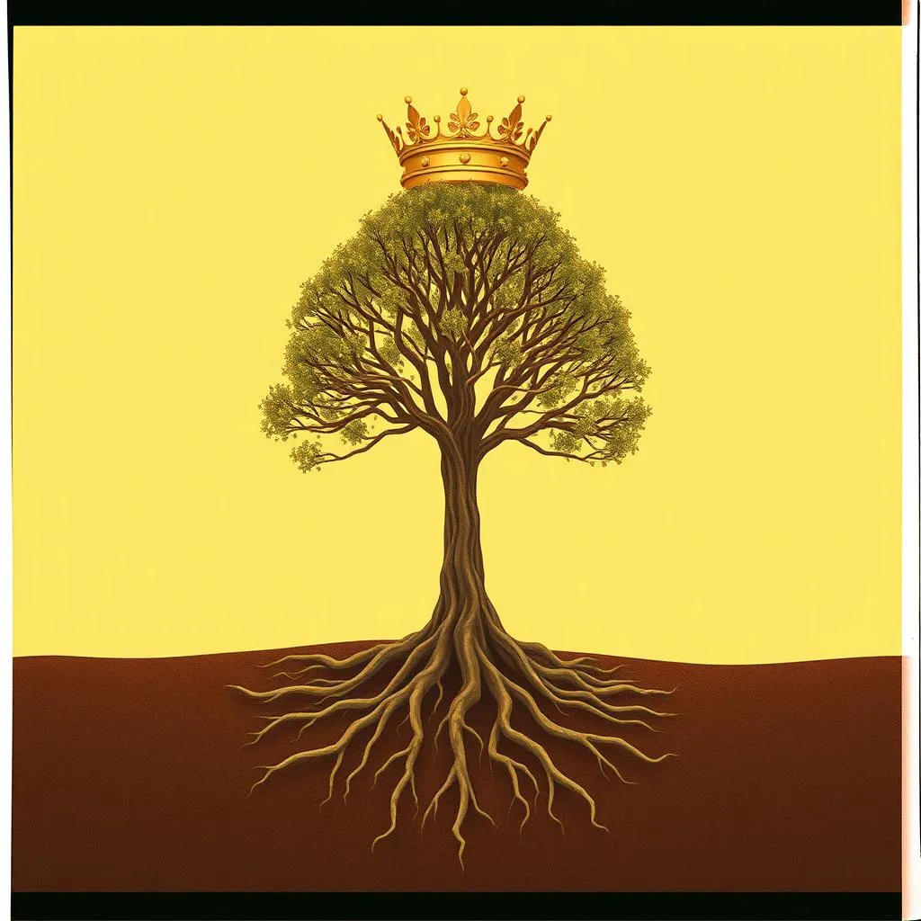 Crowned in gold