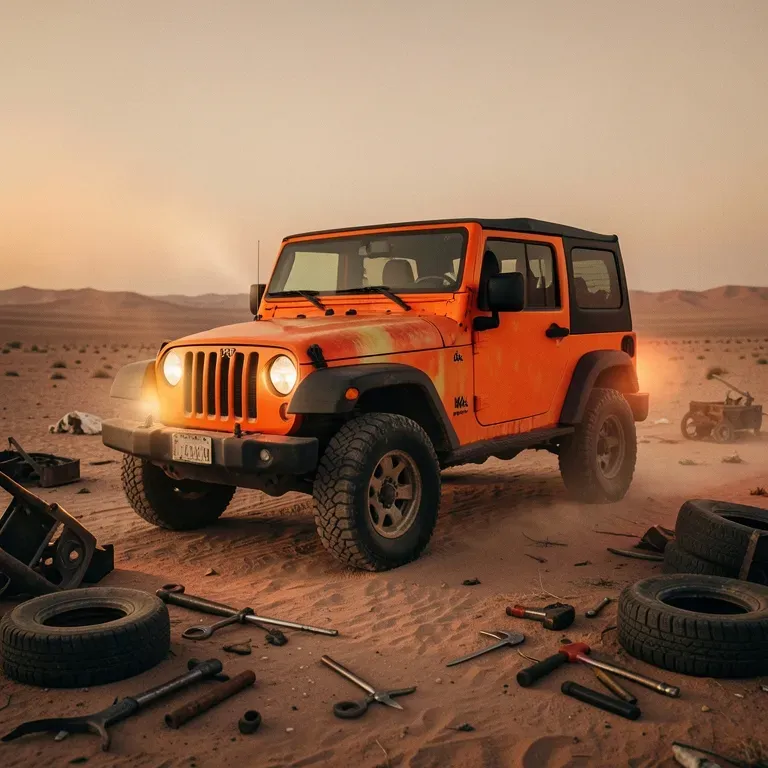 Sunburned Jeep