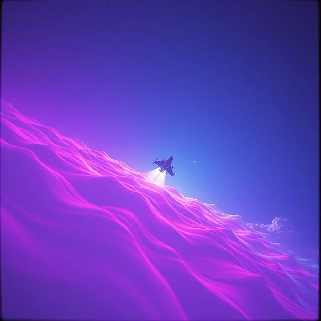 Flying on my spaceship