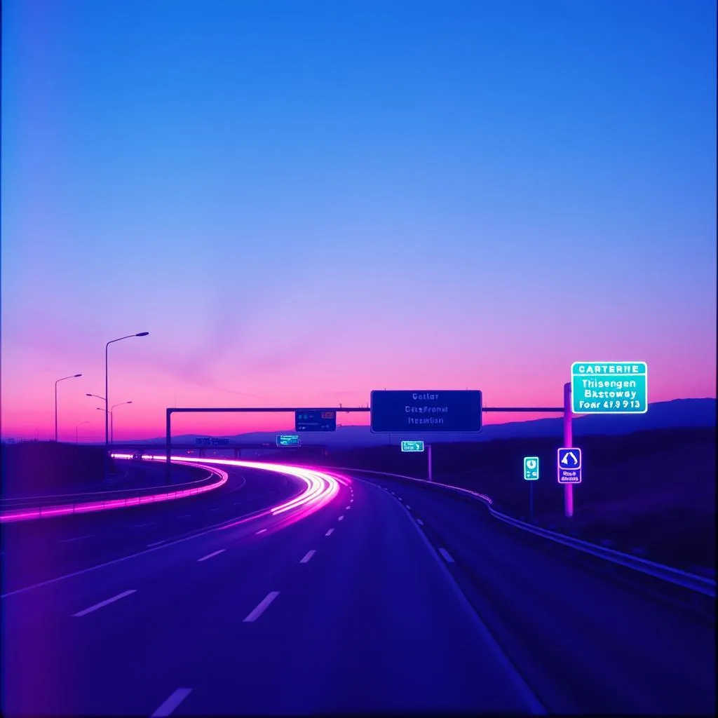 Flyin' down the highway waY