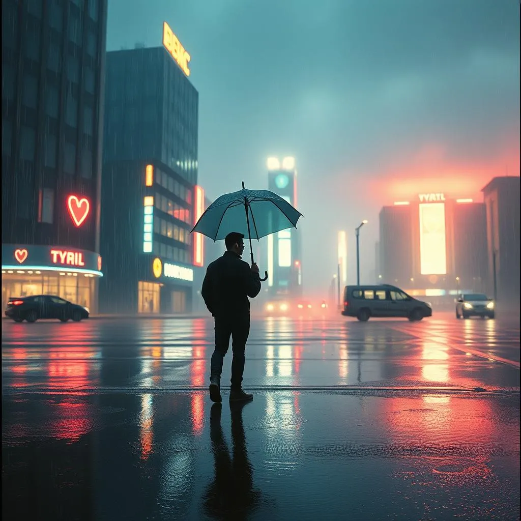 Raining