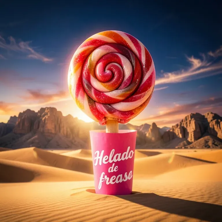 Helado de fresa