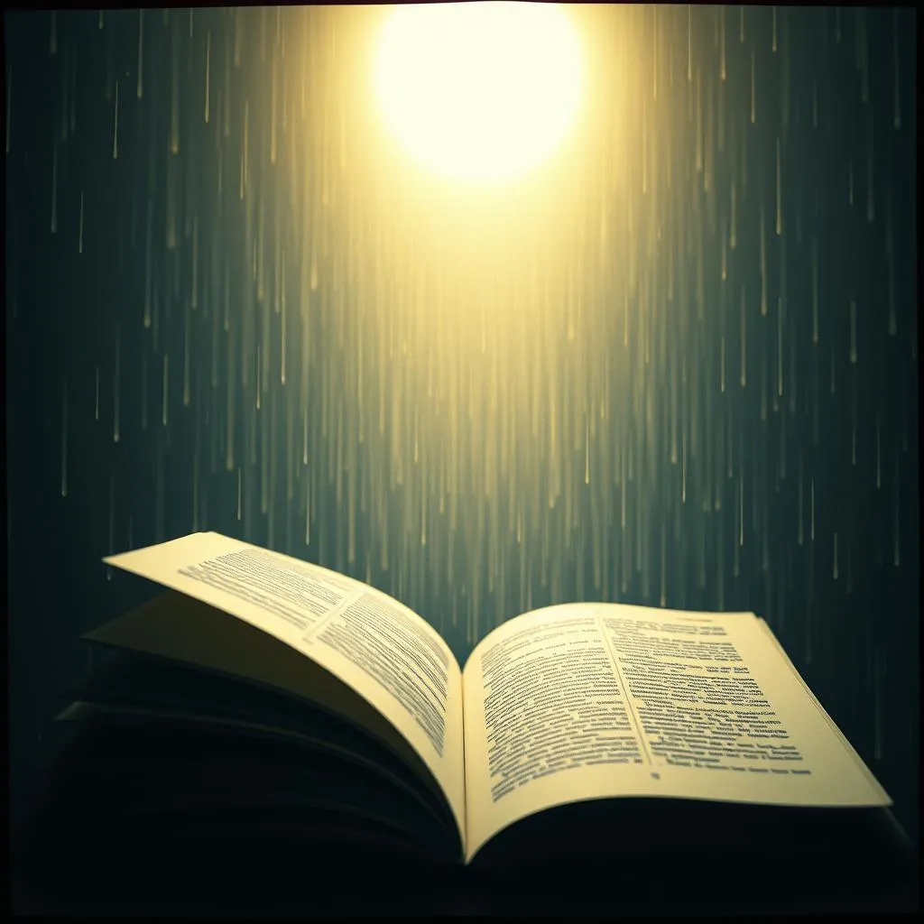 La lluvia golpea