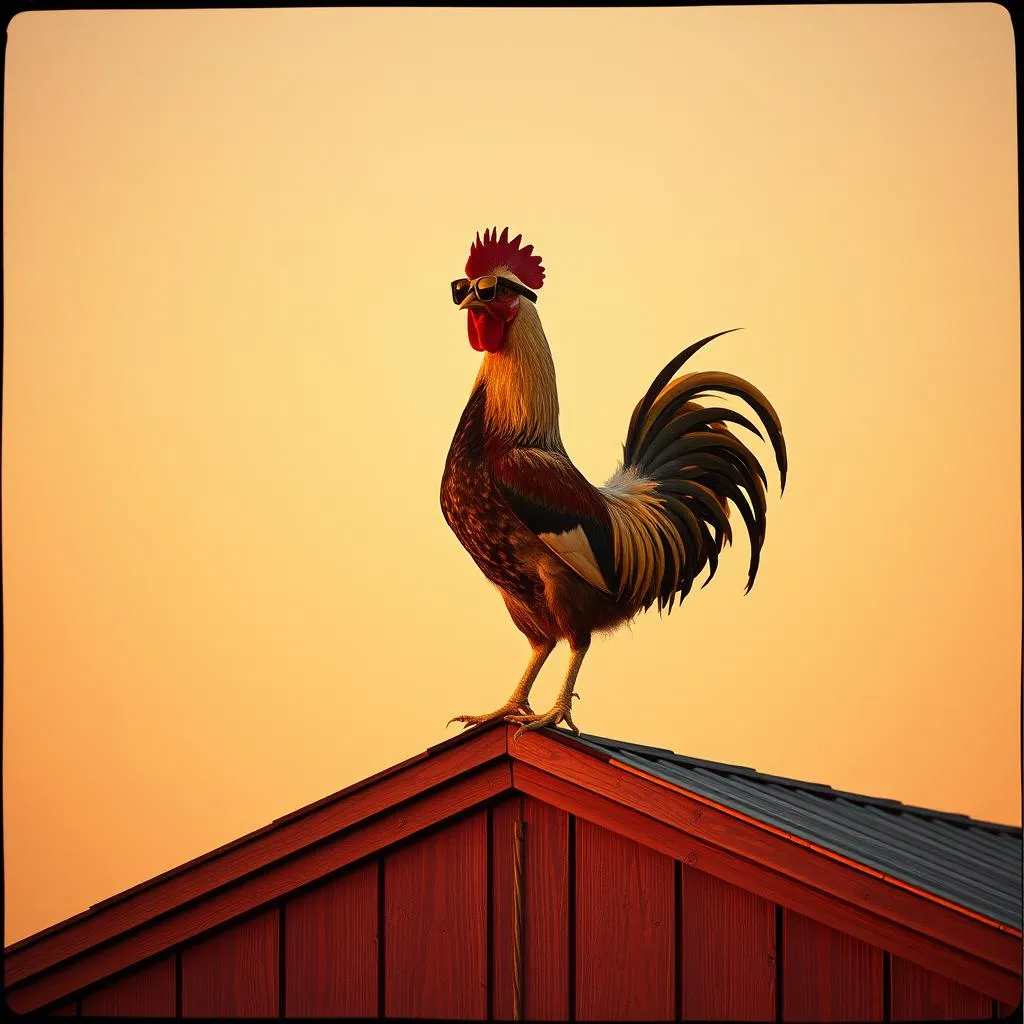 That barnyard rooster