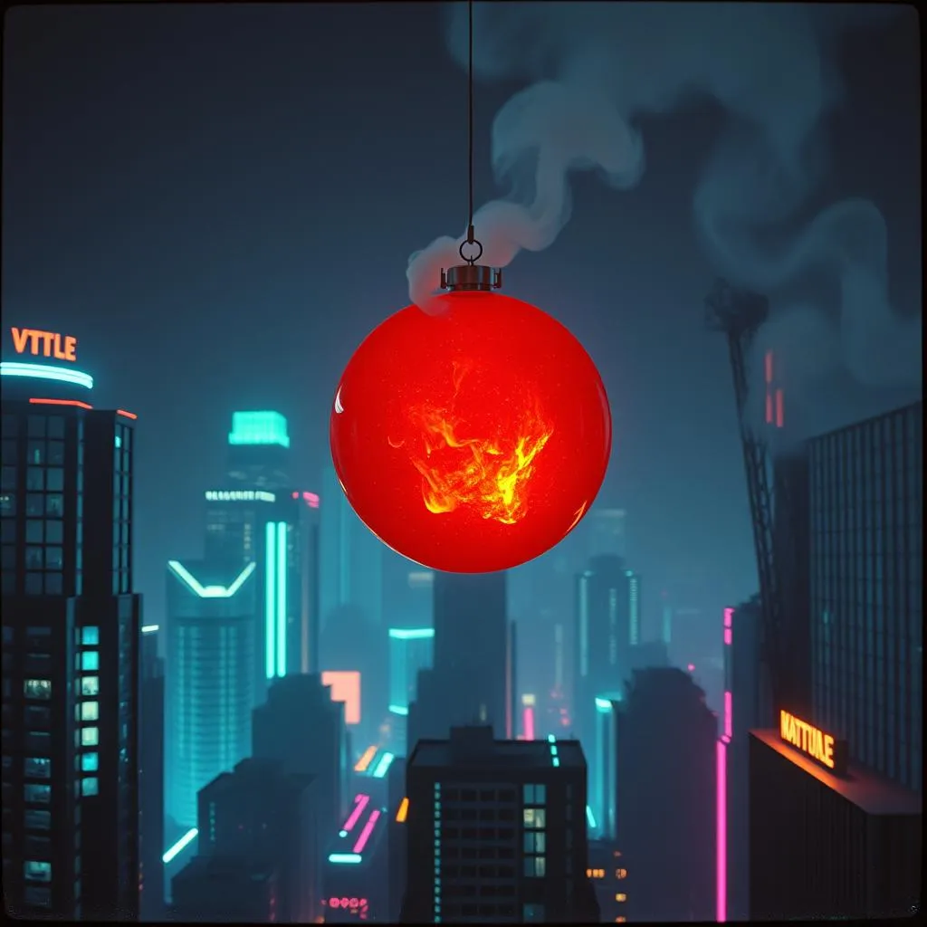 Burning fire