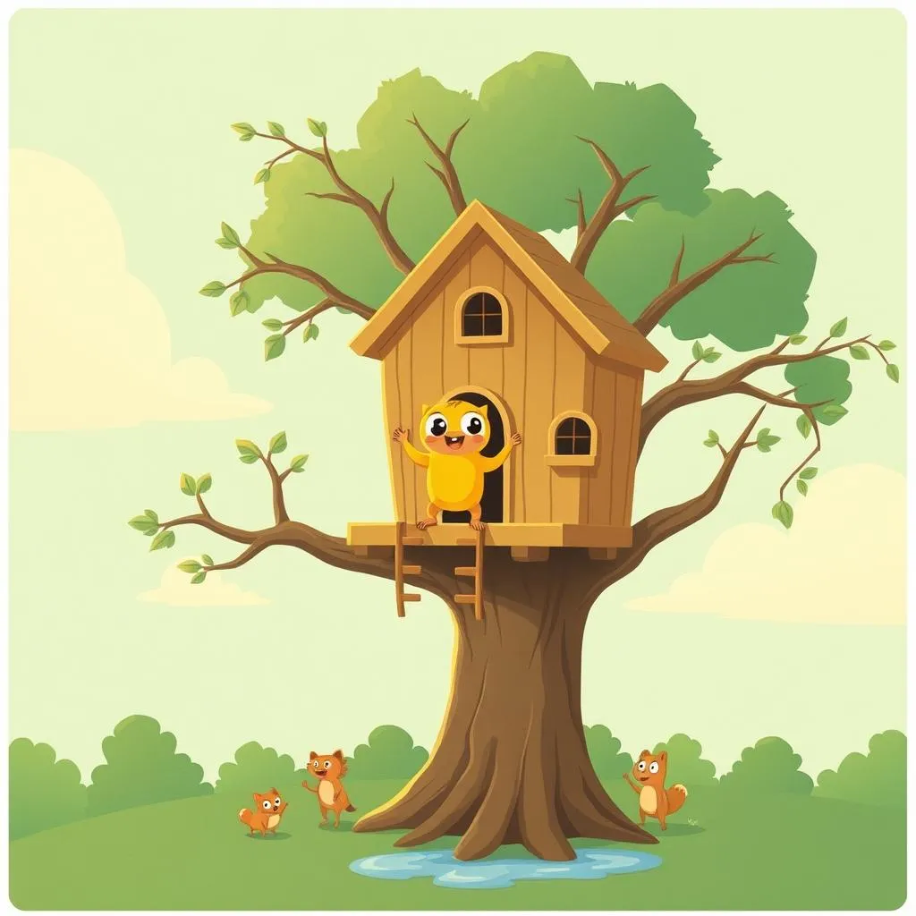 Up in a Tree, Gotta Pee!