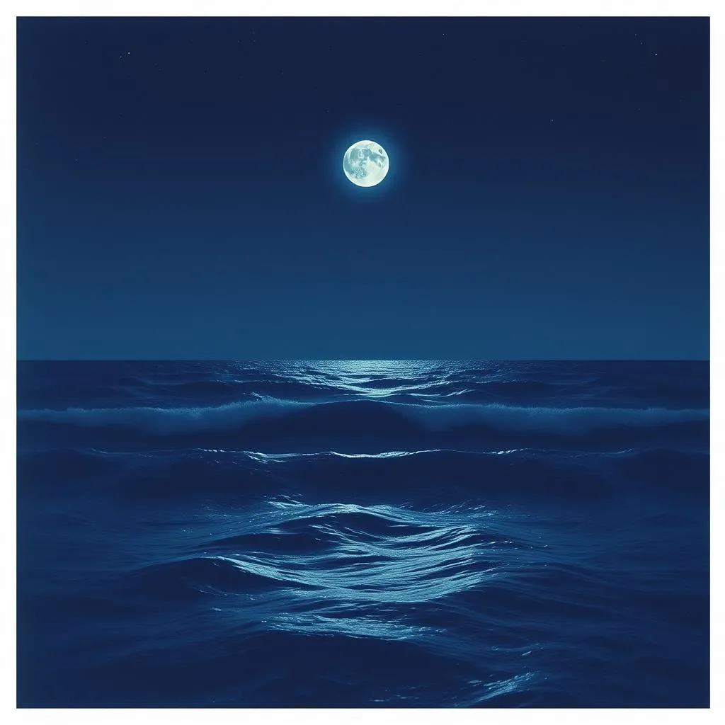 Underneath the silver Moon