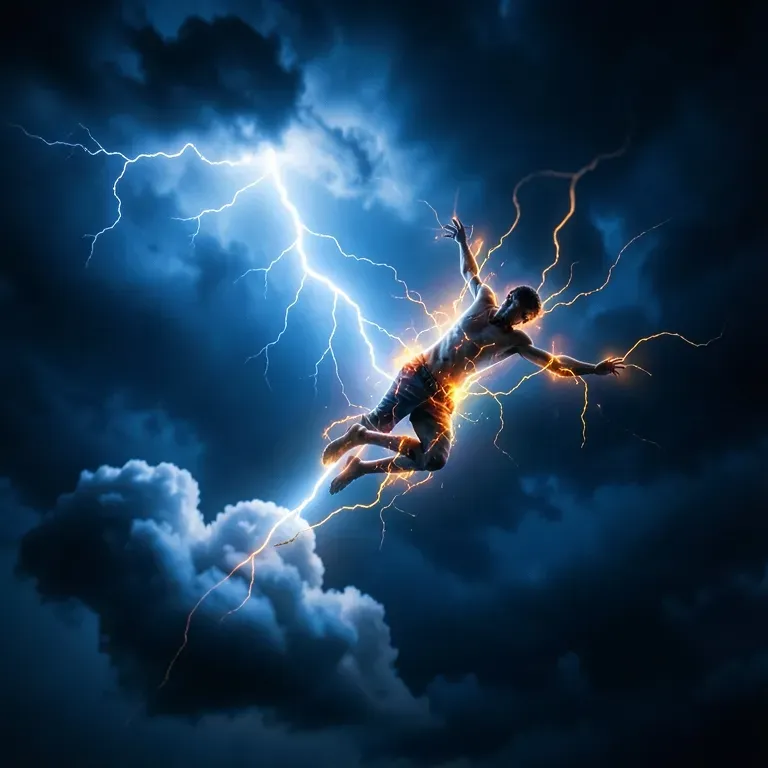Falling like lightning