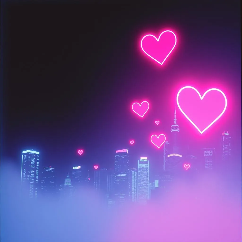 Neon Hearts