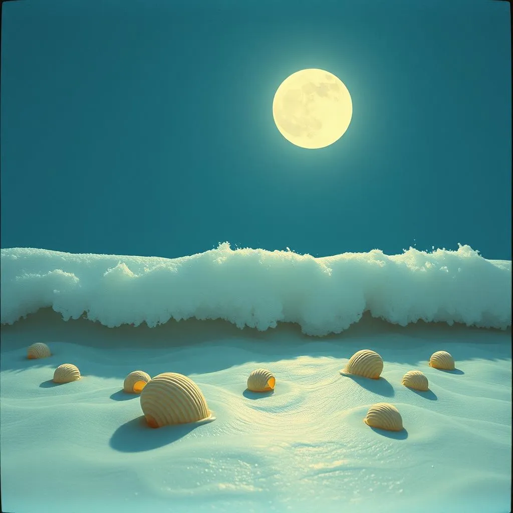 The beach