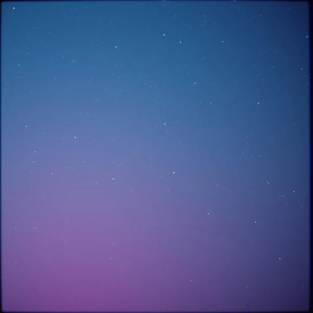 Moon and the stars