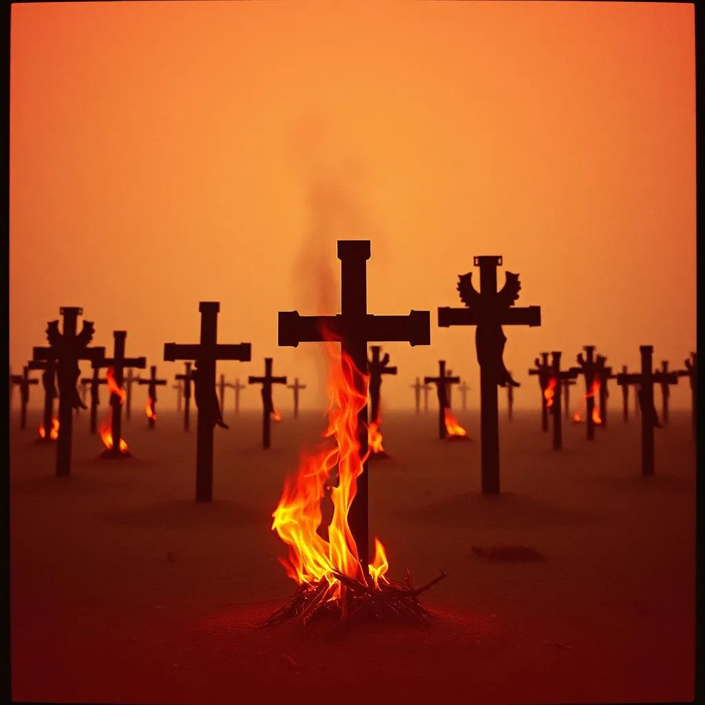 Saints Burn Black