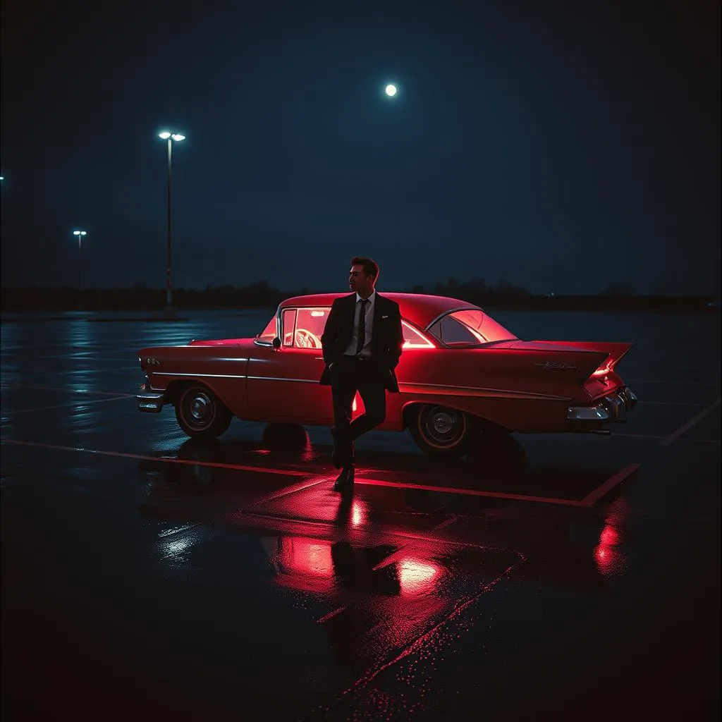 Moonlight Parking Lot