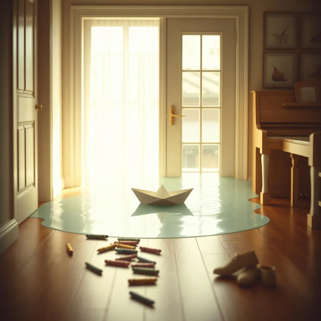Paper Boat in a Flood