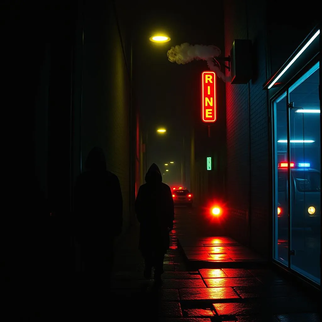 Schatten im Block