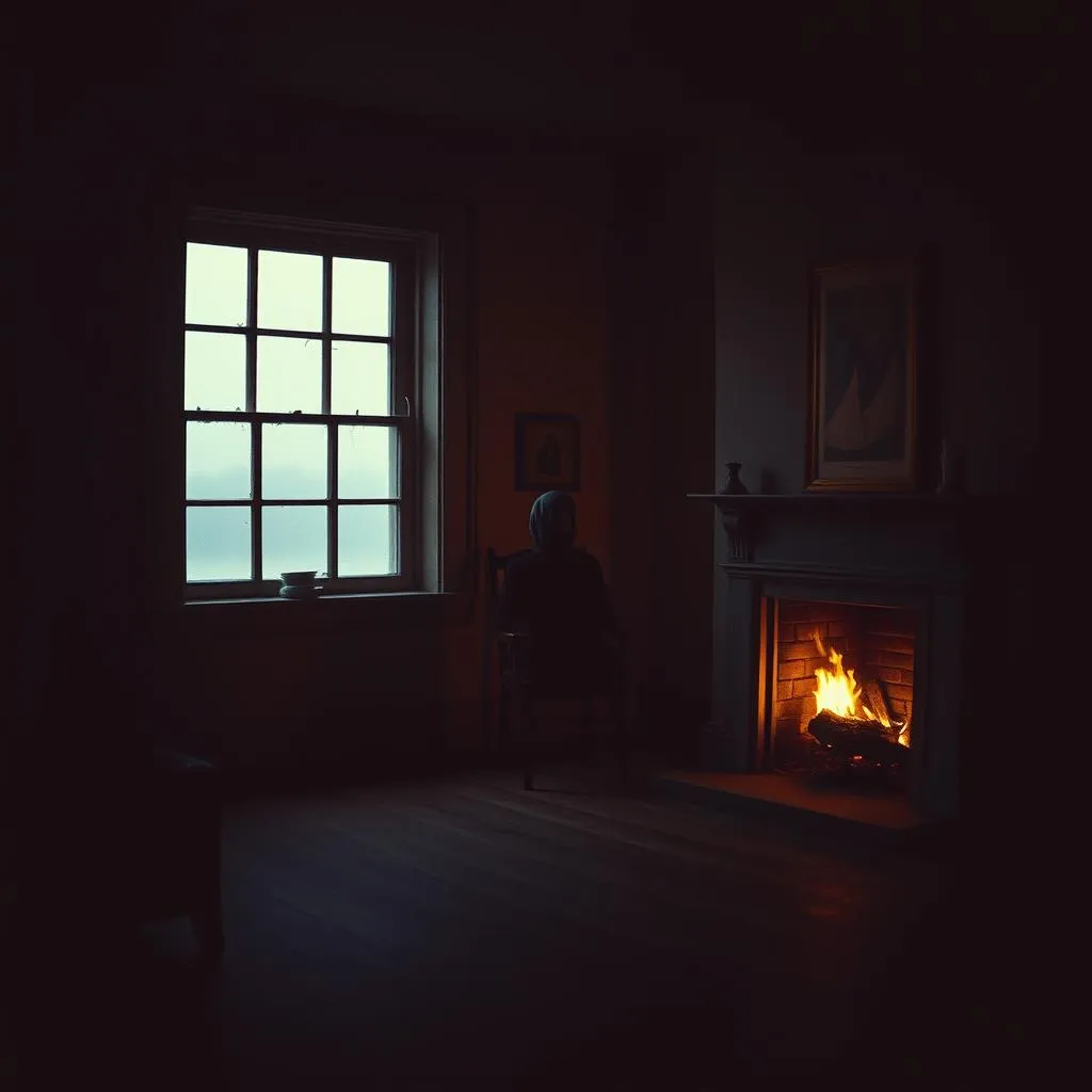 Chair in the fire