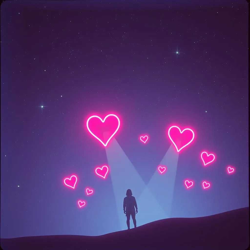 Spotlight hearts