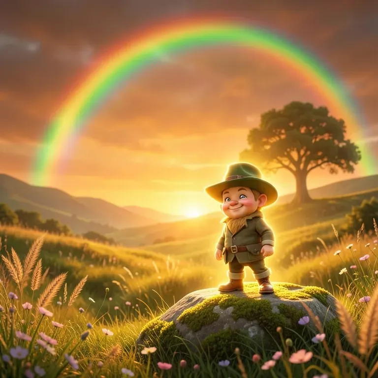 Lying green leprechaun
