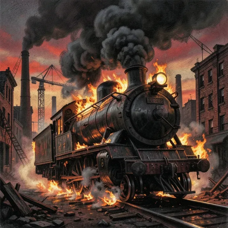 Burning Freight Smoke