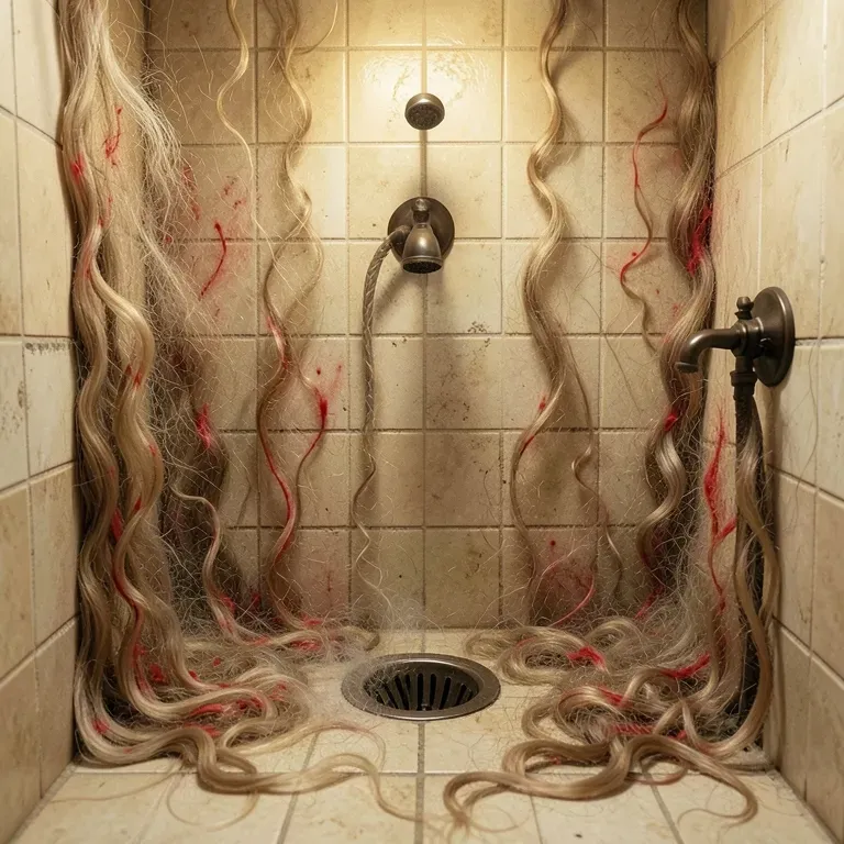Hairy Shower Wall