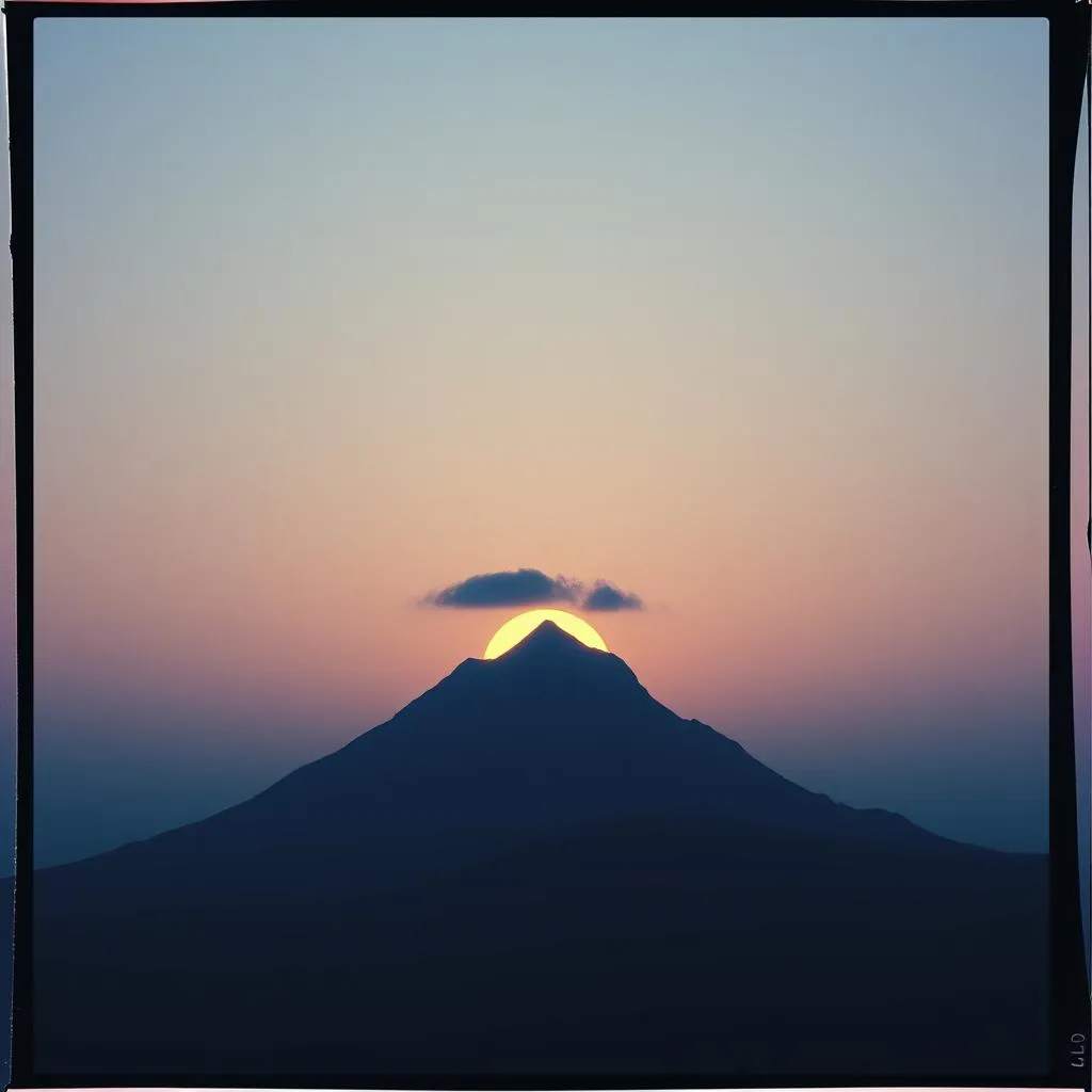 Waiting by the mountainside for you