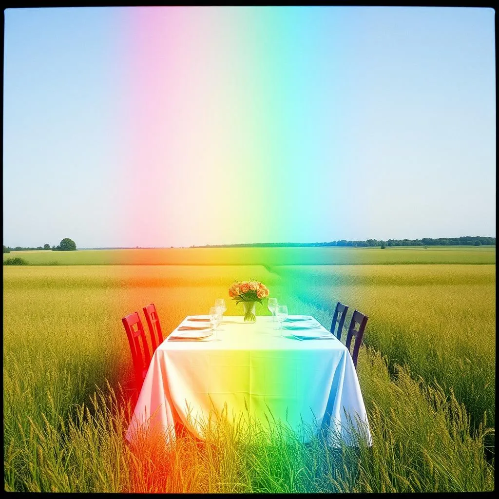 Rainbow up there
