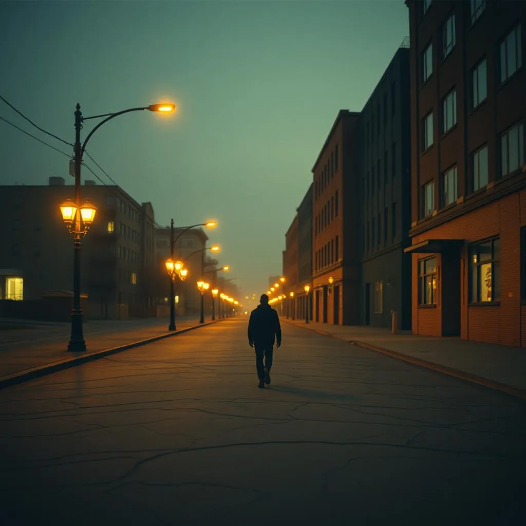 Street Lights On