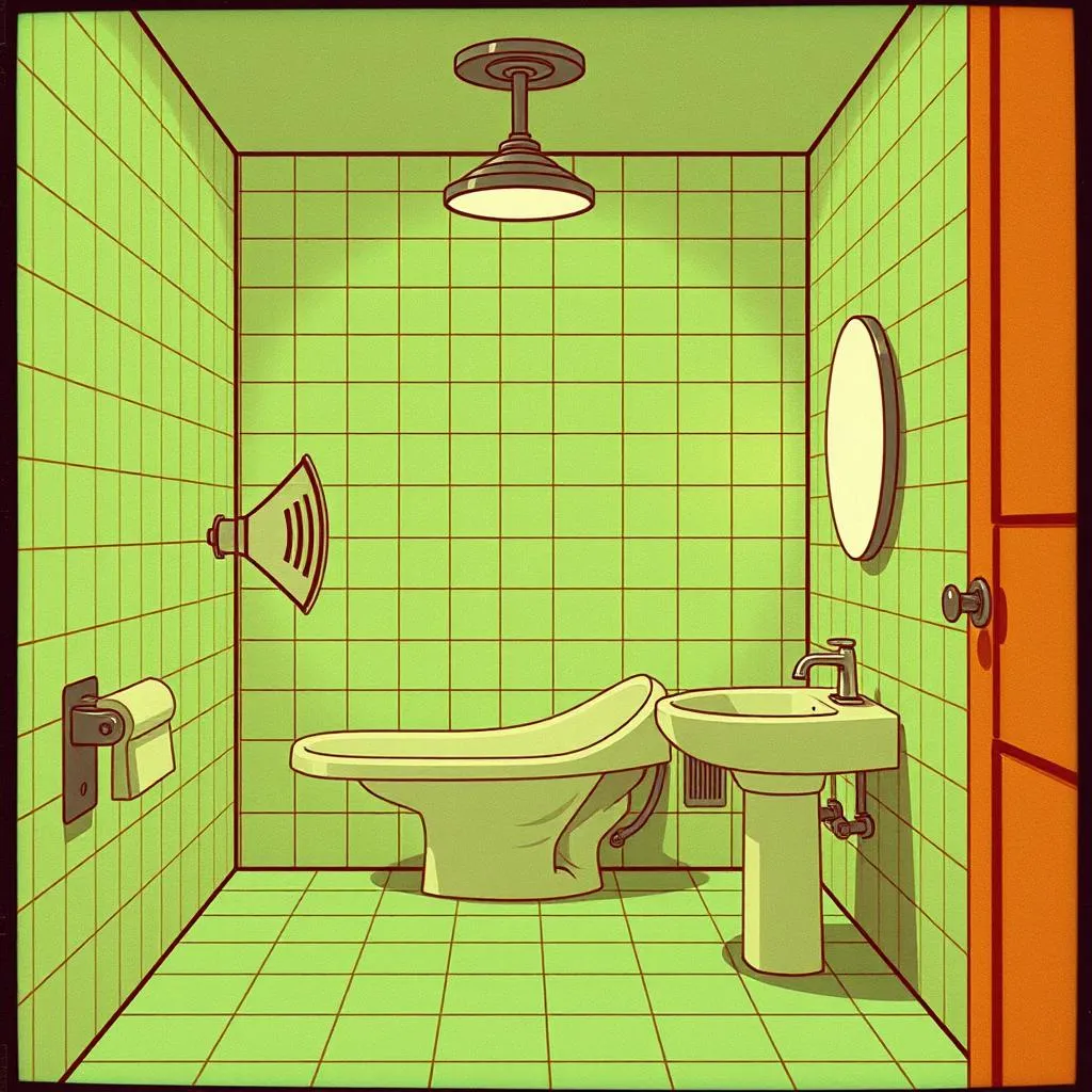 Bomb bomb in the bathroom