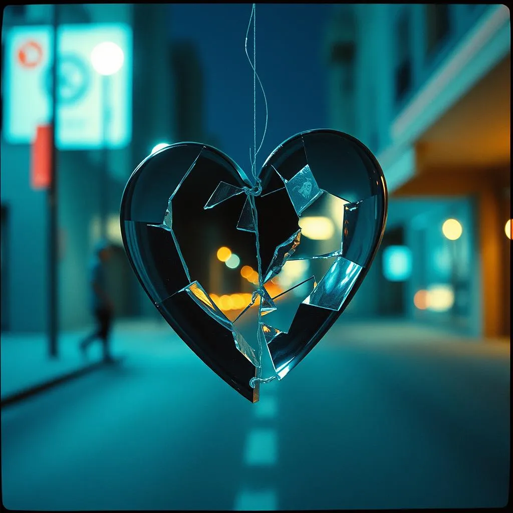 Shattered Glass Heart