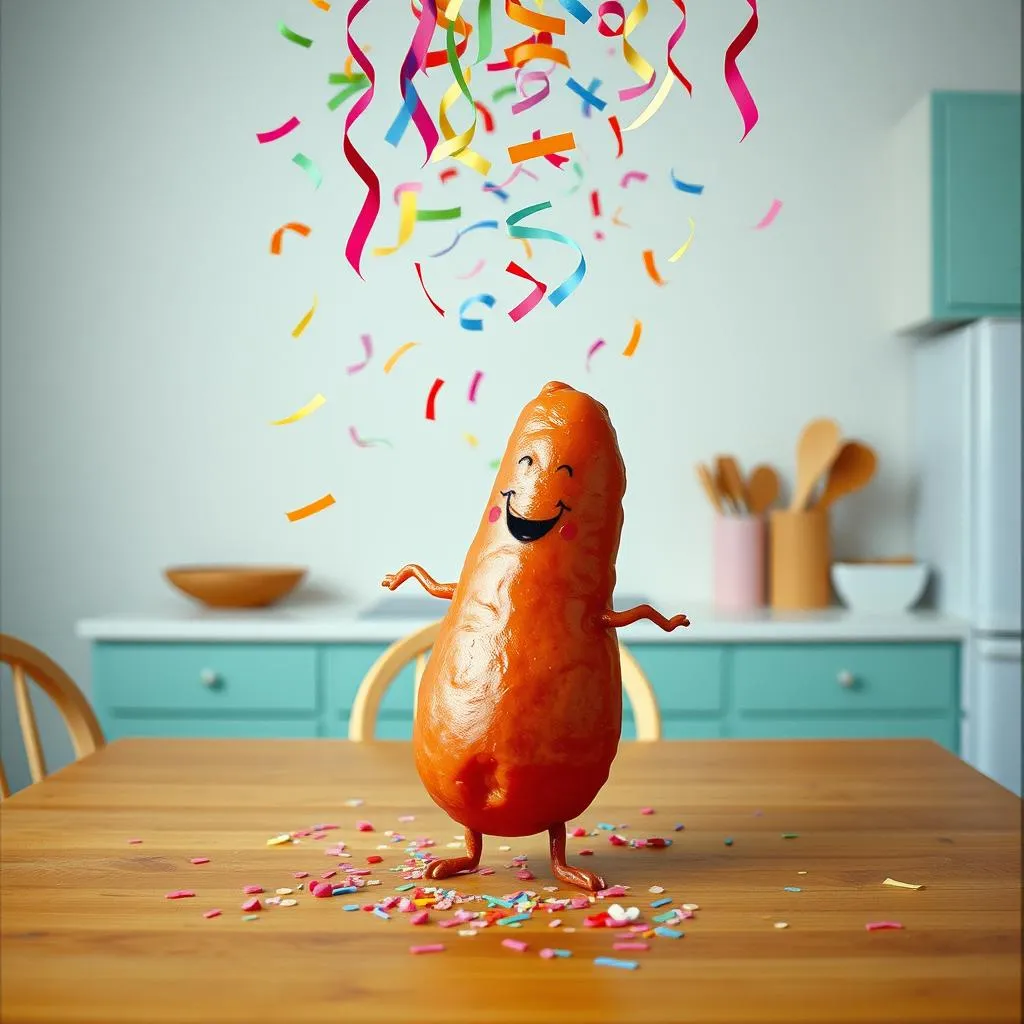 Konfetti für die Wurst