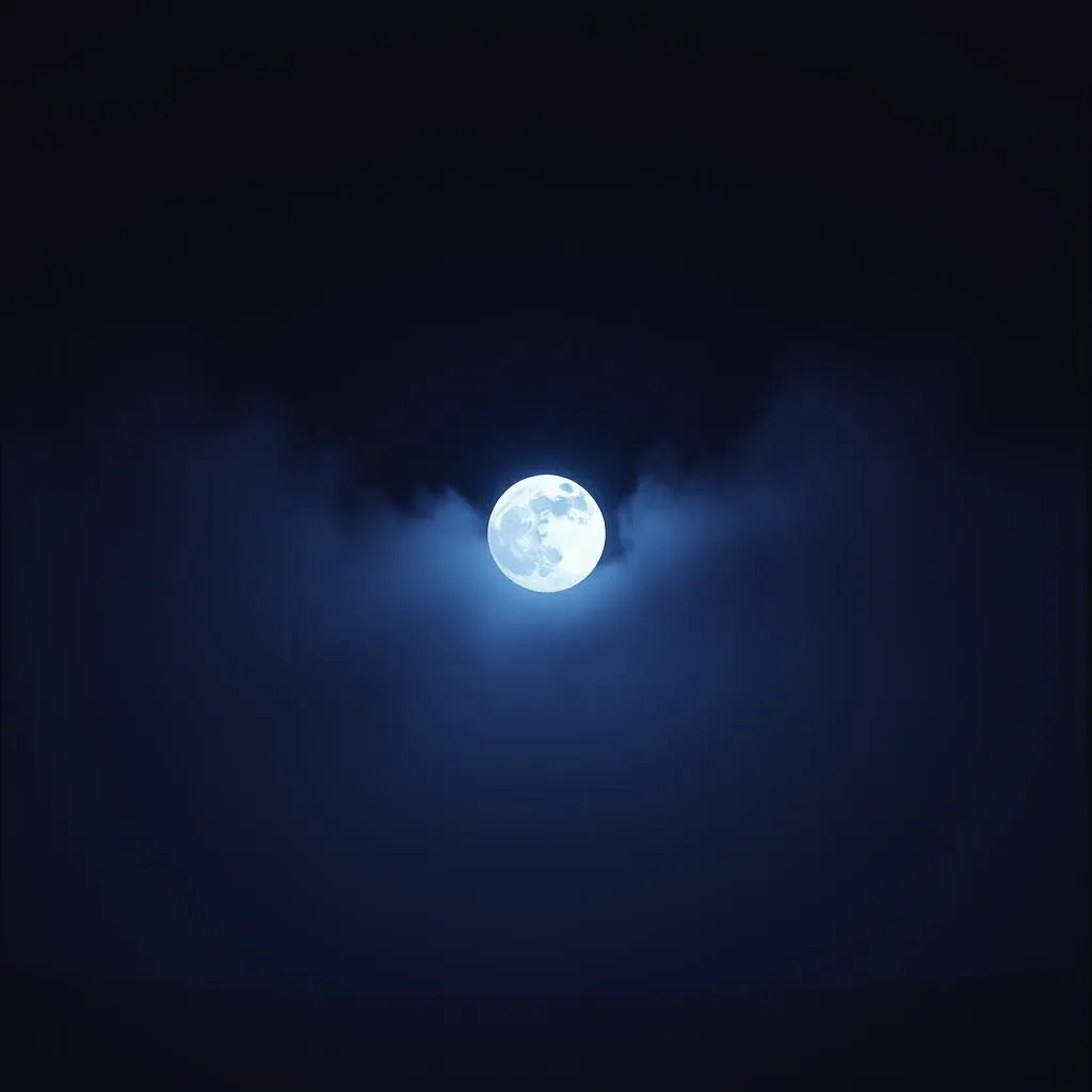 The moon is gone