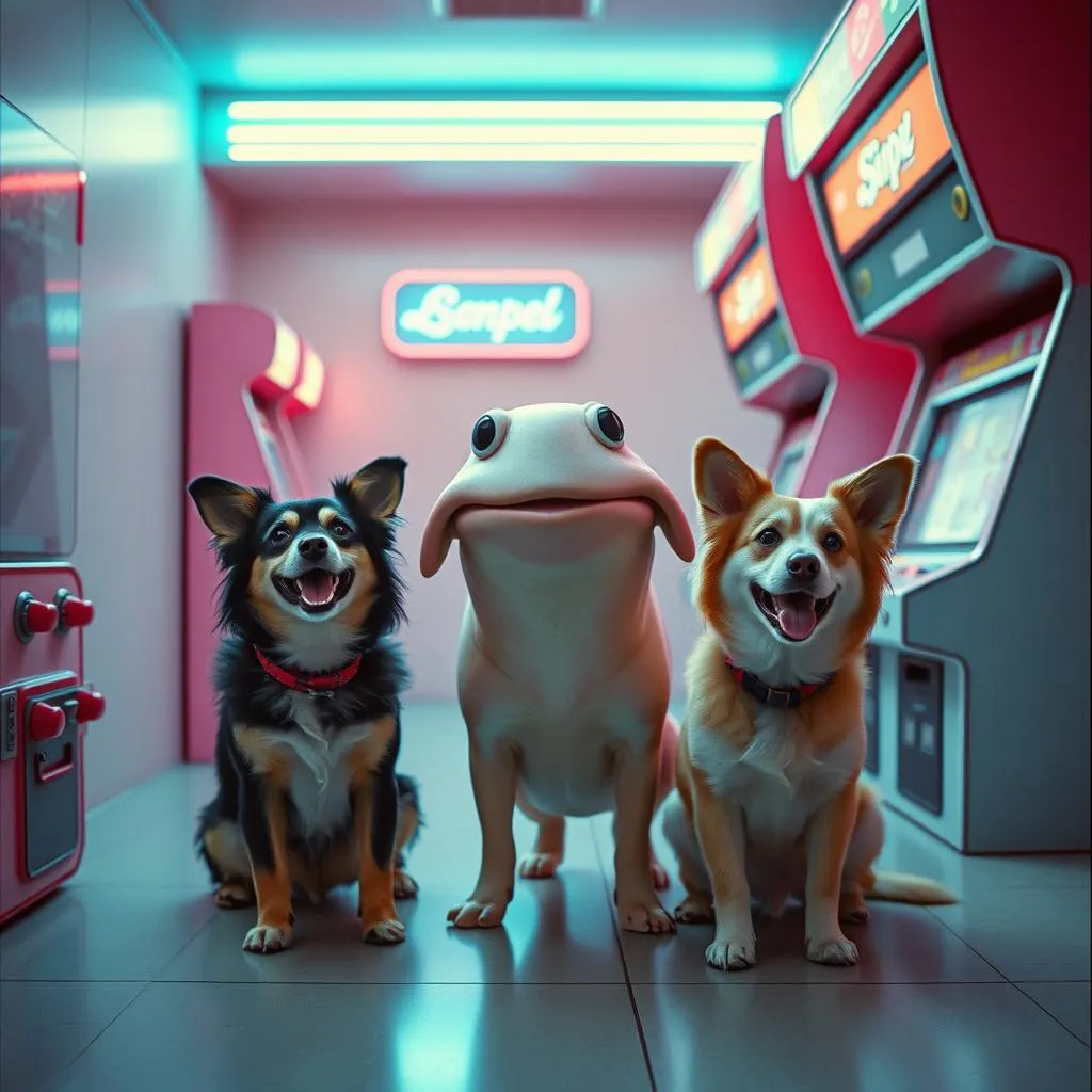 Saltgirl and Her Dogs