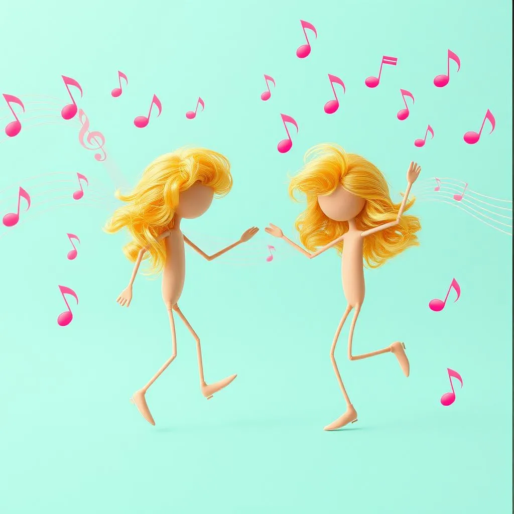 Două blonde pe tik tok