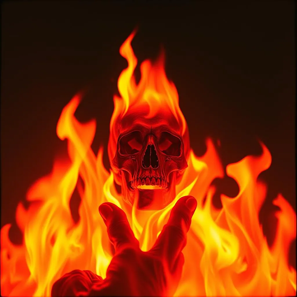 Up in flames