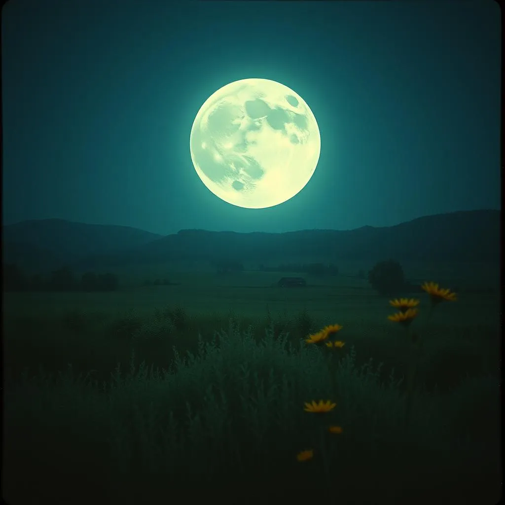 White as the moon