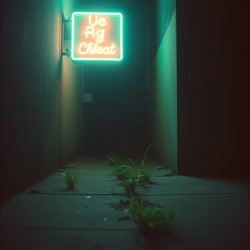 Flickering Neon Dreams