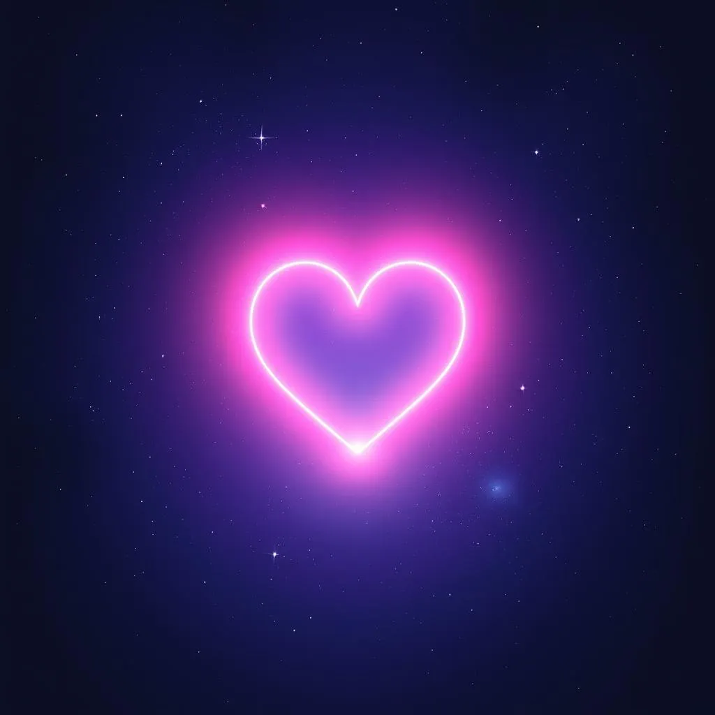 Our Two Hearts United In Space