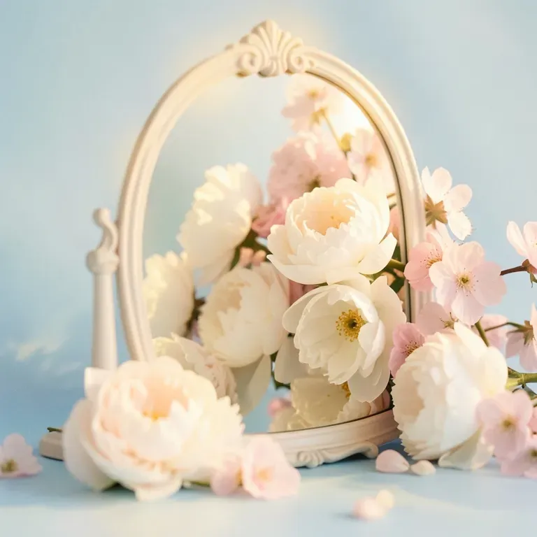 Soft Glow In The Mirror